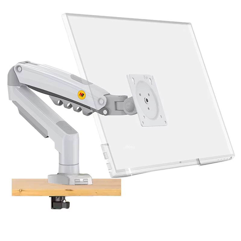 NB NEW F80 17-30" 2-9Kg Dual Arm Air Press Gas Spring Vesa 100X100 Monitor Desk Mount Stand Clamp Grommet Base PC Desk Holder