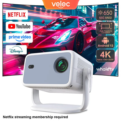 Beam Projector TP350 Native 1080P 4K Full HD BT Android13 Projector Auto Focus Portable Home Cinema Projector for Outdoor