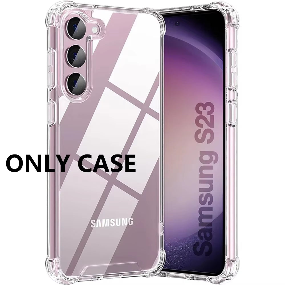 Hybrid Shockproof Case for Samsung Galaxy S26 S25 FE S24 S23 S21 S22 plus Ultra Clear Hard Case for Samsung A57 A37 A56 A36 A54